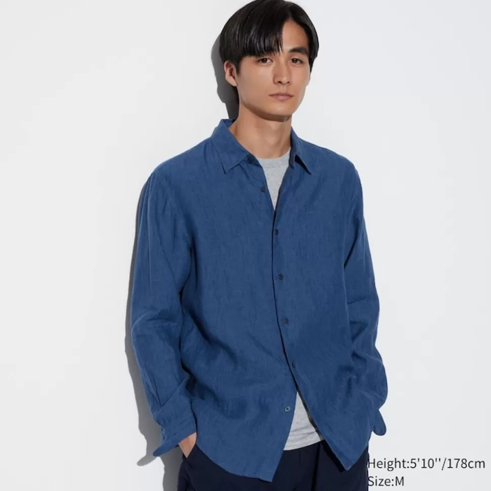 100__premium_leinen_langarm_hemd_10-1.webp UNIQLO Hemden*100 % Premium Leinen Langarm Hemd