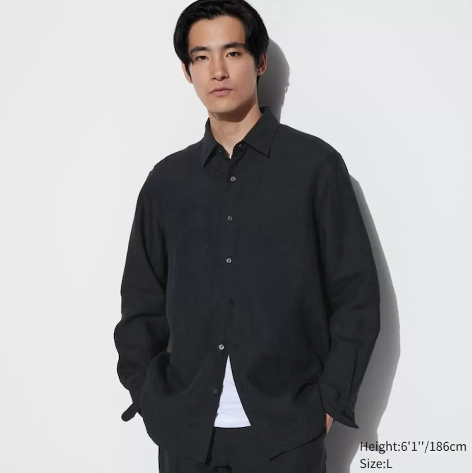 100__premium_leinen_langarm_hemd_5-1.webp UNIQLO Hemden*100 % Premium Leinen Langarm Hemd