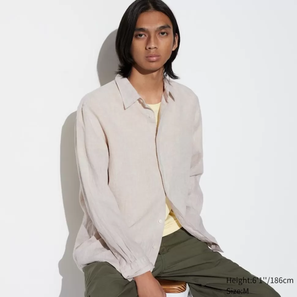 100__premium_leinen_langarm_hemd_6-1.webp UNIQLO Hemden*100 % Premium Leinen Langarm Hemd