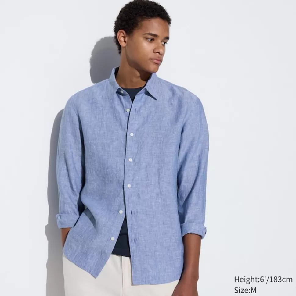 100__premium_leinen_langarm_hemd_9-1.webp UNIQLO Hemden*100 % Premium Leinen Langarm Hemd