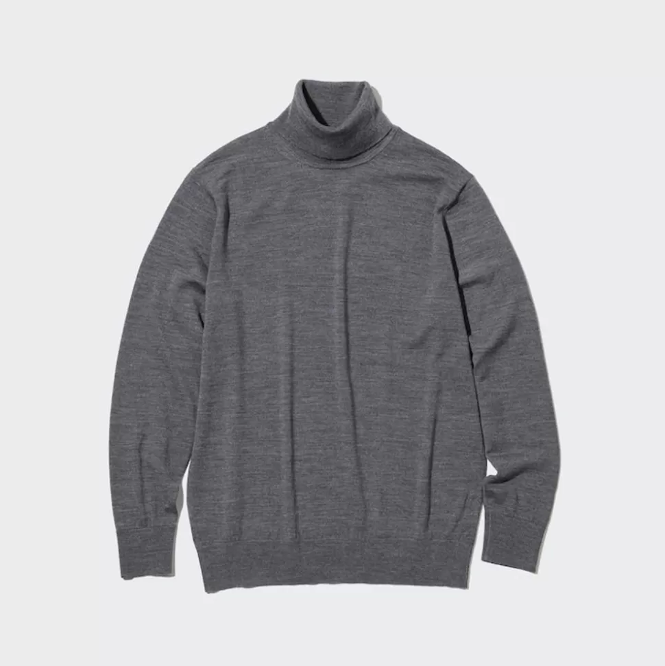 UNIQLO Pullover & Strickjacken*100% Extra Feine Merinowolle Rollkragenpullover