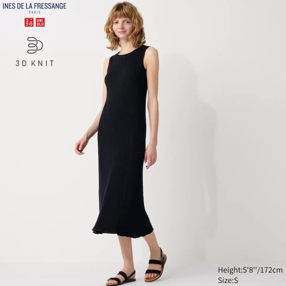 UNIQLO Kleider, Jumpsuits & Overalls*3D Knit Nahtloses Geripptes Armelloses Kleid