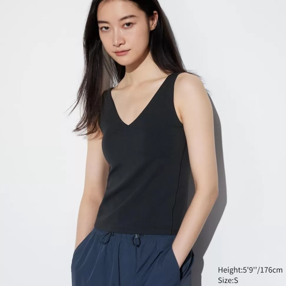 UNIQLO Bh-Tops, Tanktops & Trägertops*Airism Bh-Tanktop Mit V-Ausschnitt
