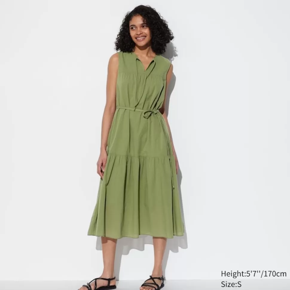 UNIQLO Kleider, Jumpsuits & Overalls*Armelloses Leichtes Baumwolle Kleid