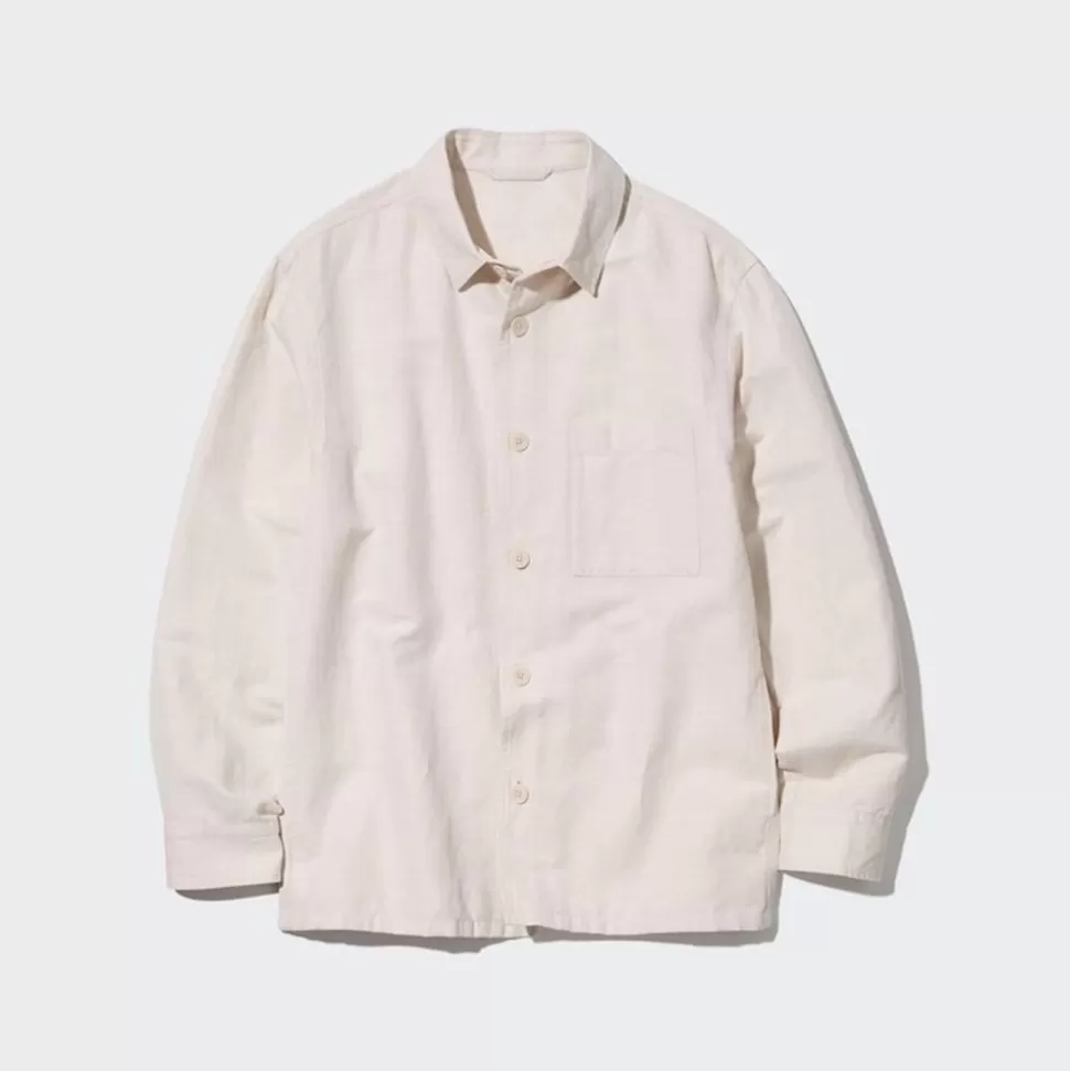 UNIQLO Mäntel, Jacken, Parka & Westen*Baumwolle Leinen Hemdjacke