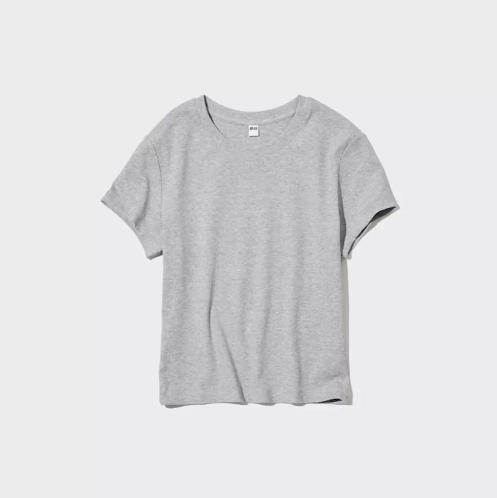 UNIQLO T-Shirts & Oberteile*Cropped T-Shirt Grau