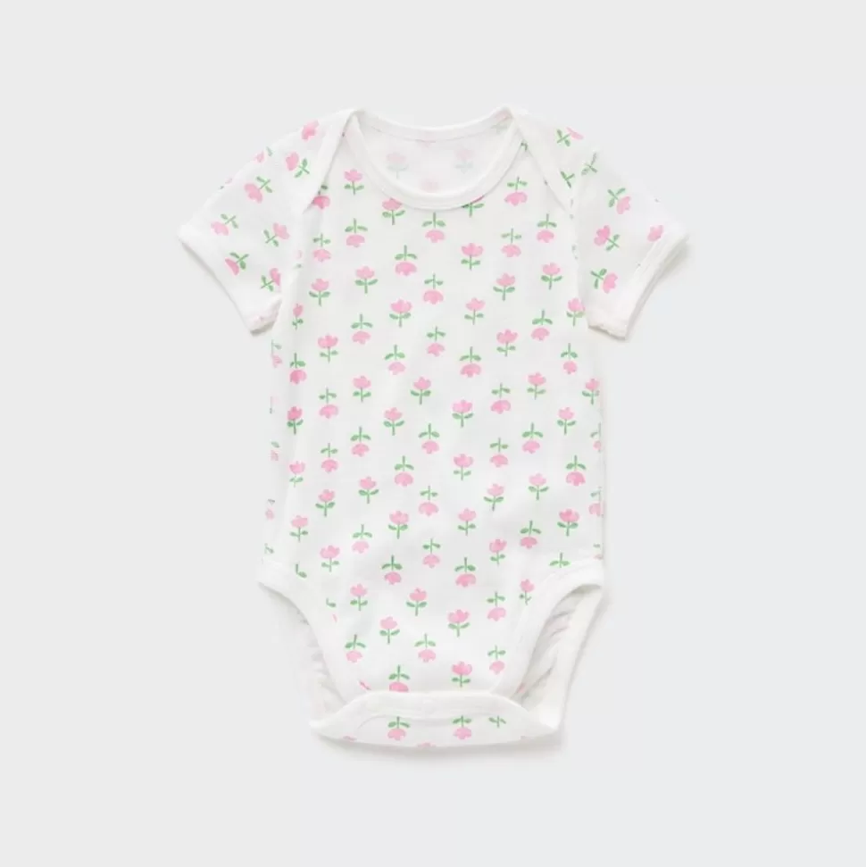 UNIQLO Strampler & Bodys*Gemusterter Kurzarm Body