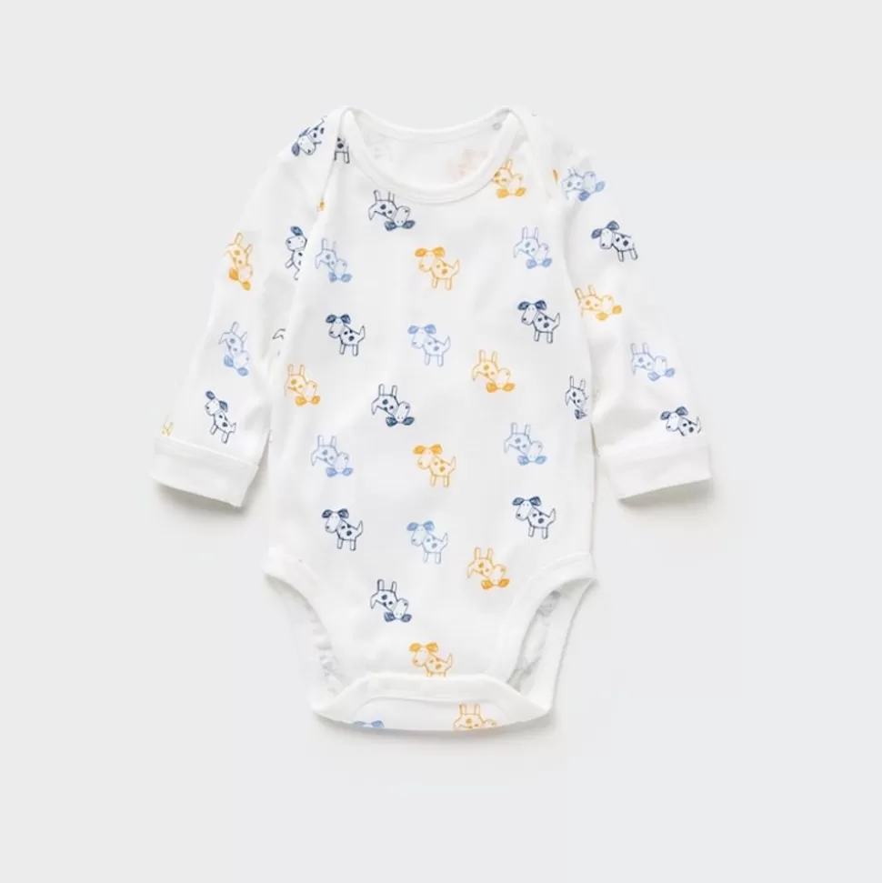 UNIQLO Strampler & Bodys*Gemusterter Langarm Body