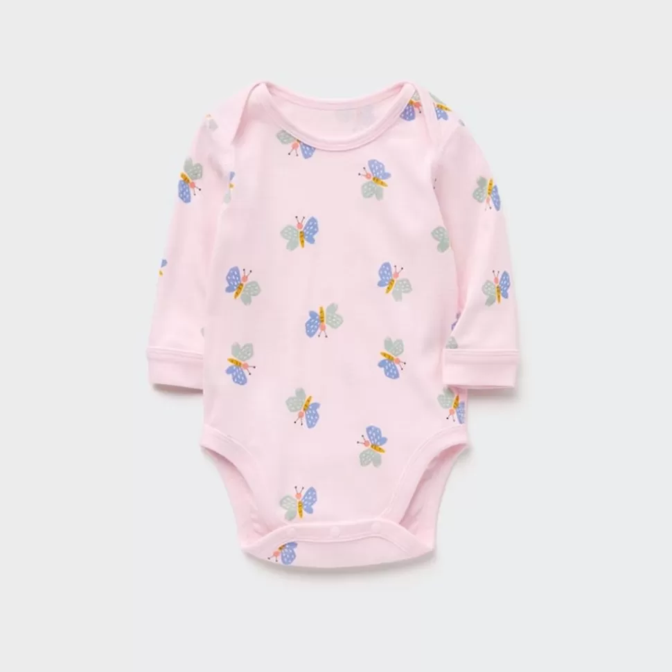 UNIQLO Strampler & Bodys*Gemusterter Langarm Body