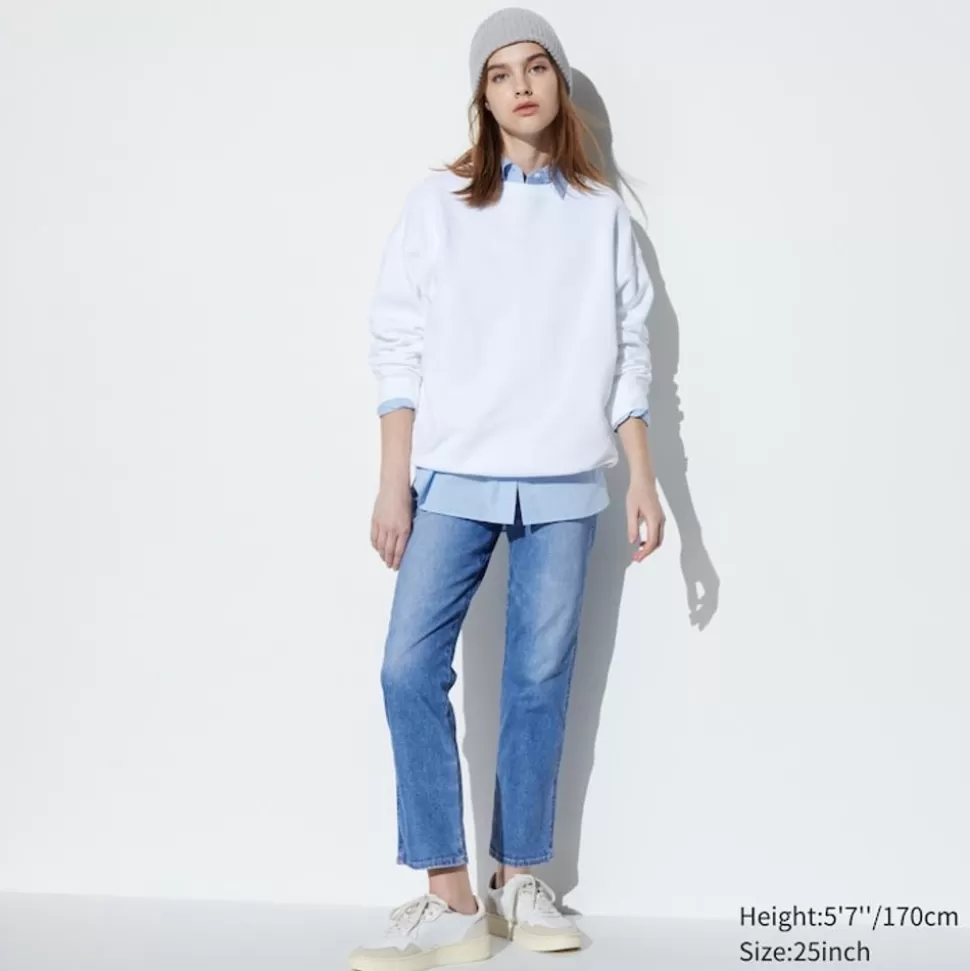 UNIQLO Jeans*Gerade Jeans In 7/8-Lange (Slim Fit)