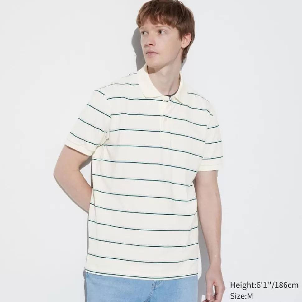 UNIQLO Poloshirts*Gestreiftes Dry Pique Poloshirt