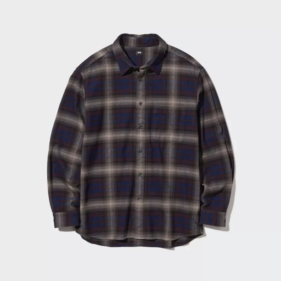 UNIQLO Hemden*Kariertes Flanell Langarm Hemd