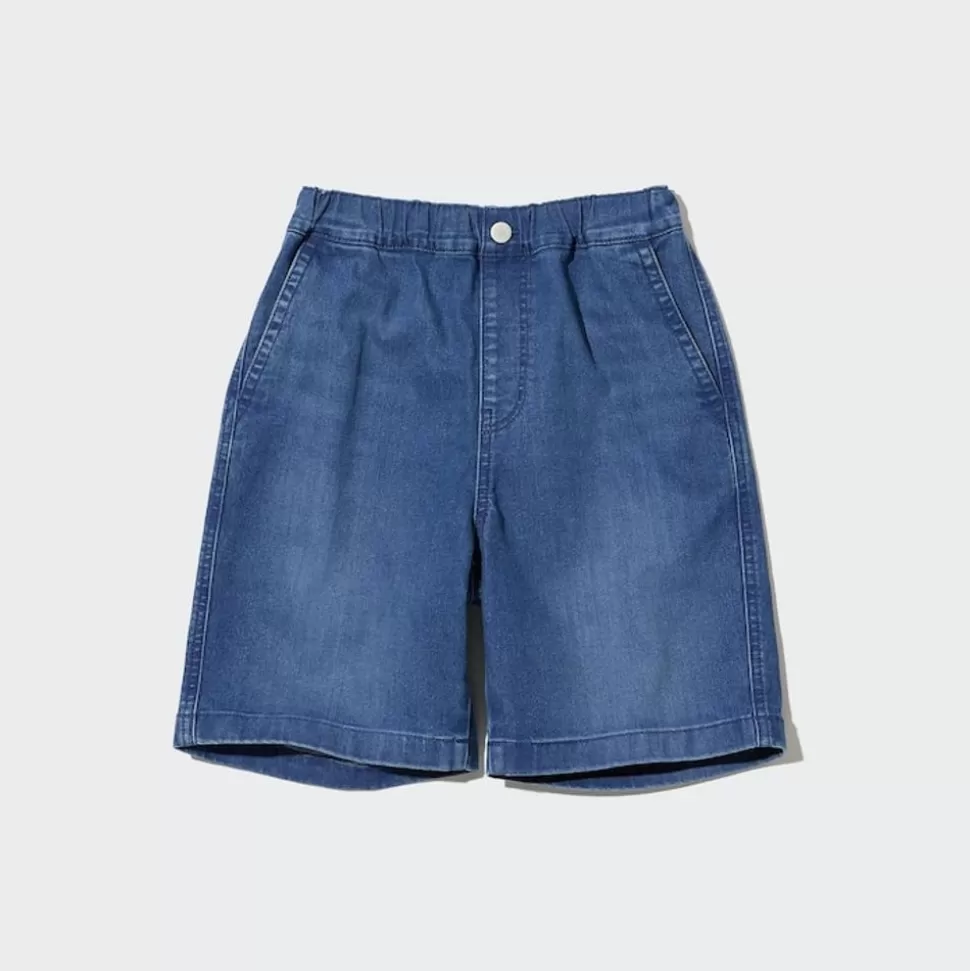 UNIQLO Röcke & Shorts*Kinder Easy Jeansshorts Blau