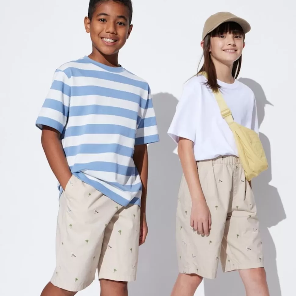 UNIQLO Röcke & Shorts*Kinder Gemusterte Easy Shorts