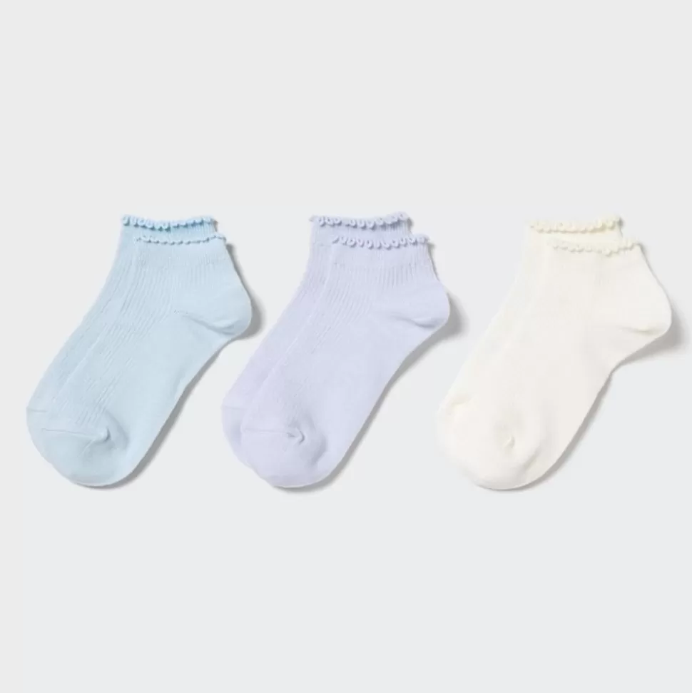 UNIQLO Socken, Strumpfhosen & Leggings*Kinder Kurzsocken (3Er-Pack) Hellblau