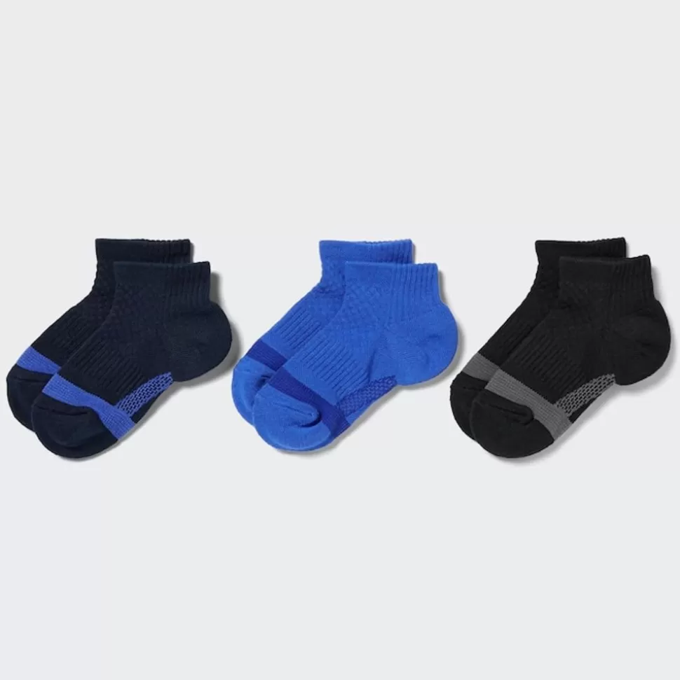 UNIQLO Socken, Strumpfhosen & Leggings*Kinder Kurzsocken (3Er-Set) Blau