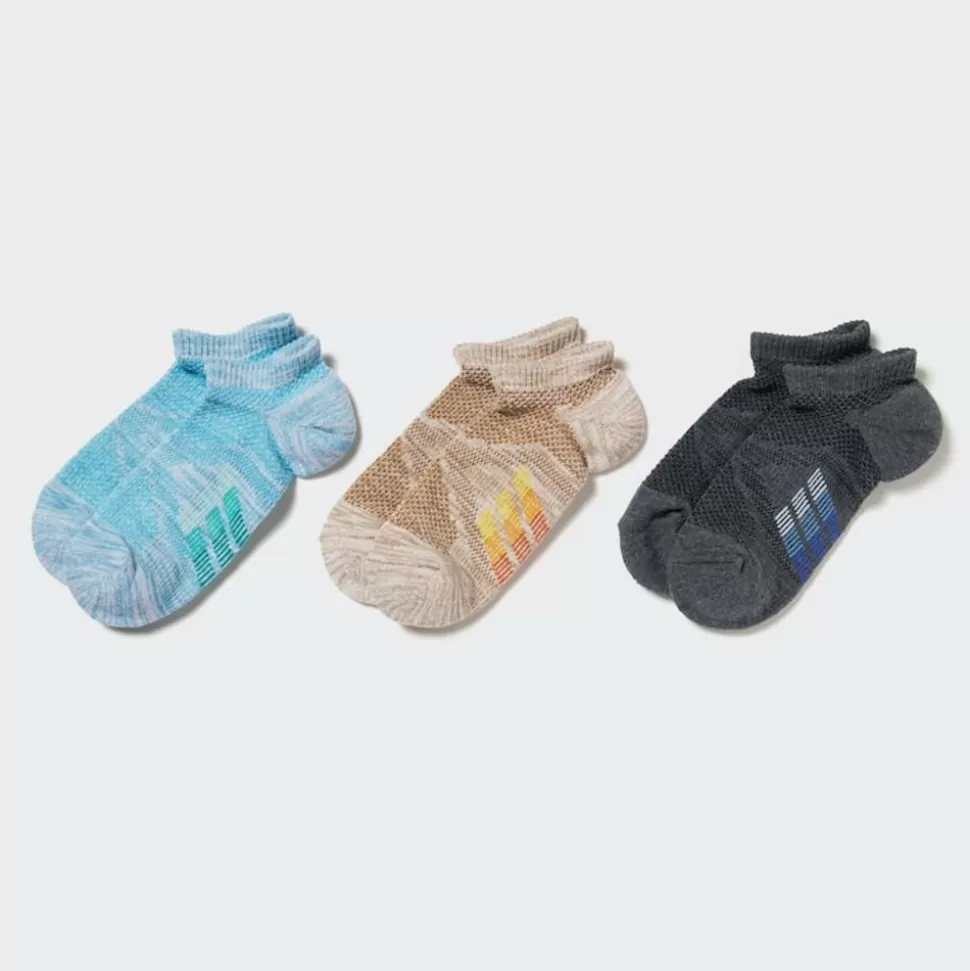 UNIQLO Socken, Strumpfhosen & Leggings*Kinder Mesh Kurzsocken (3Er-Set) Blau