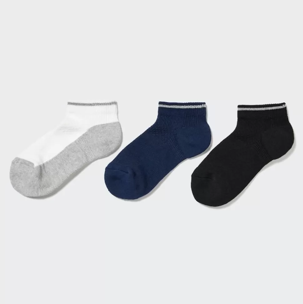 UNIQLO Socken, Strumpfhosen & Leggings*Kinder Reflektierende Kurzsocken (3 Paar) Grau
