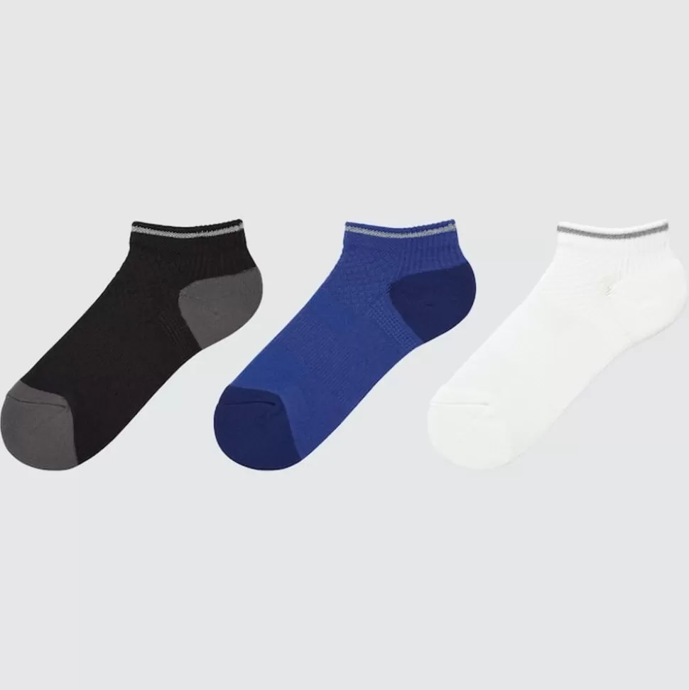 UNIQLO Socken, Strumpfhosen & Leggings*Kinder Reflektierende Kurzsocken (3 Paar) Dunkelgrau