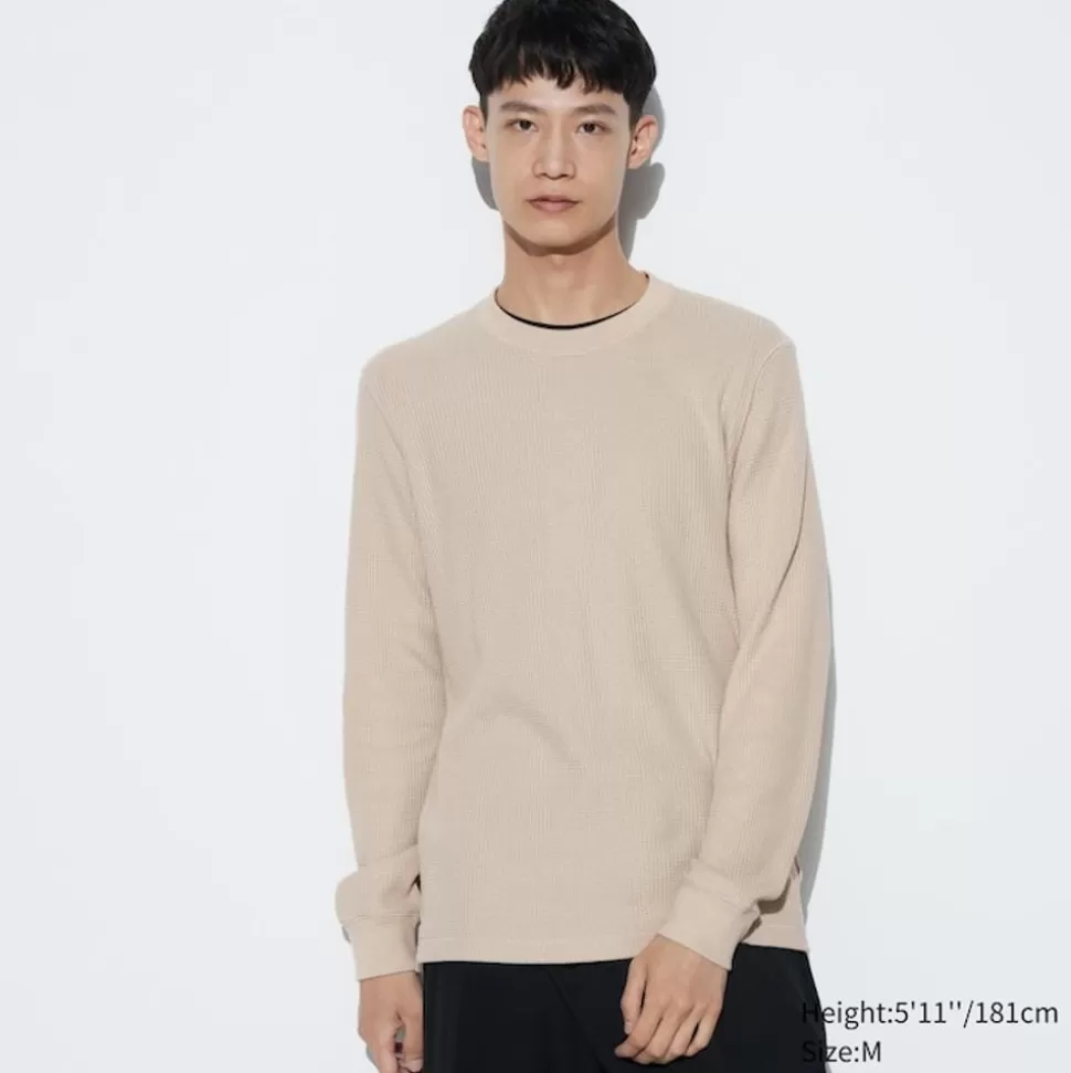 UNIQLO T-Shirts & Oberteile*Langarmshirt (Waffeloptik)
