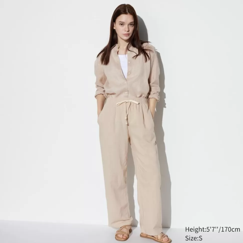 UNIQLO Hosen, Leggings & Jogginghosen*Leinenmix Easy Hose