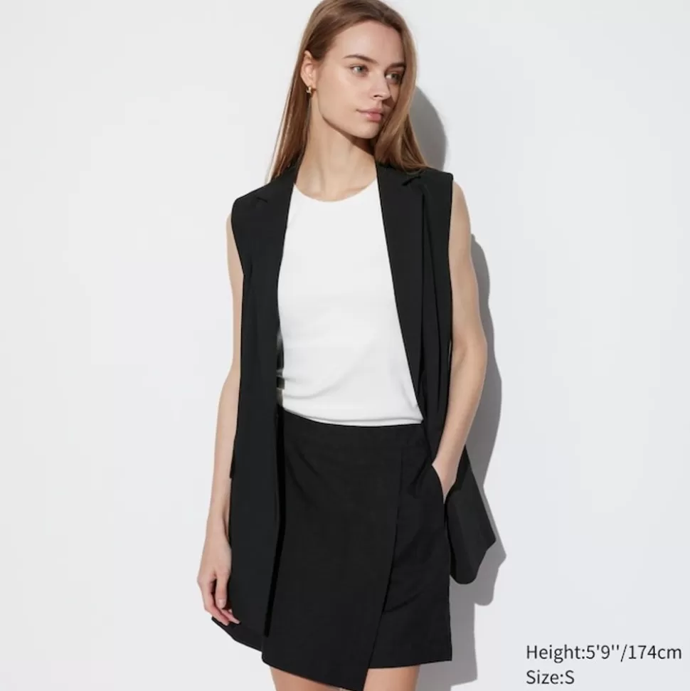 leinenmix_skort_2.webp UNIQLO Hosen, Leggings & Jogginghosen*Leinenmix Skort