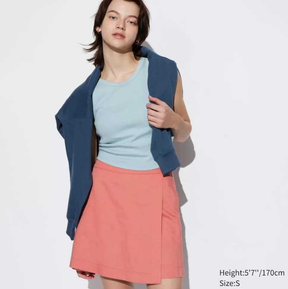 leinenmix_skort_3.webp UNIQLO Hosen, Leggings & Jogginghosen*Leinenmix Skort