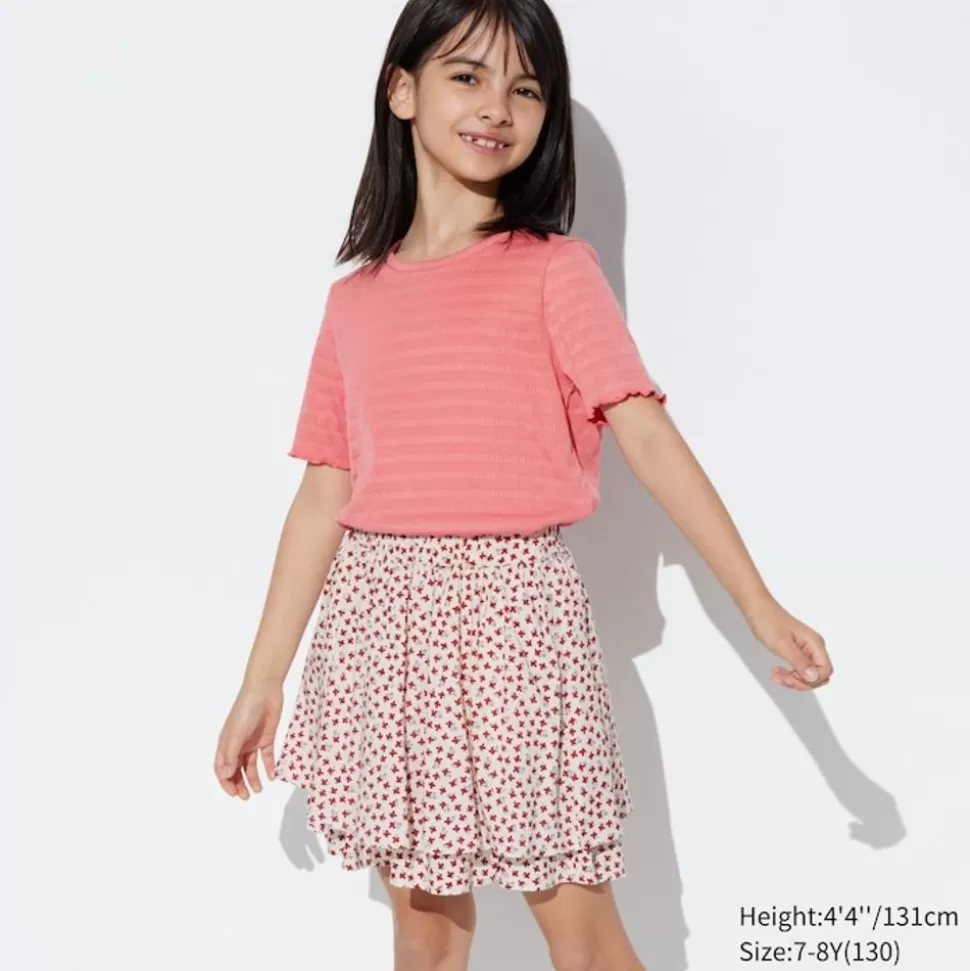UNIQLO Röcke & Shorts*Madchen Gemusterter Viskose Mini Skort