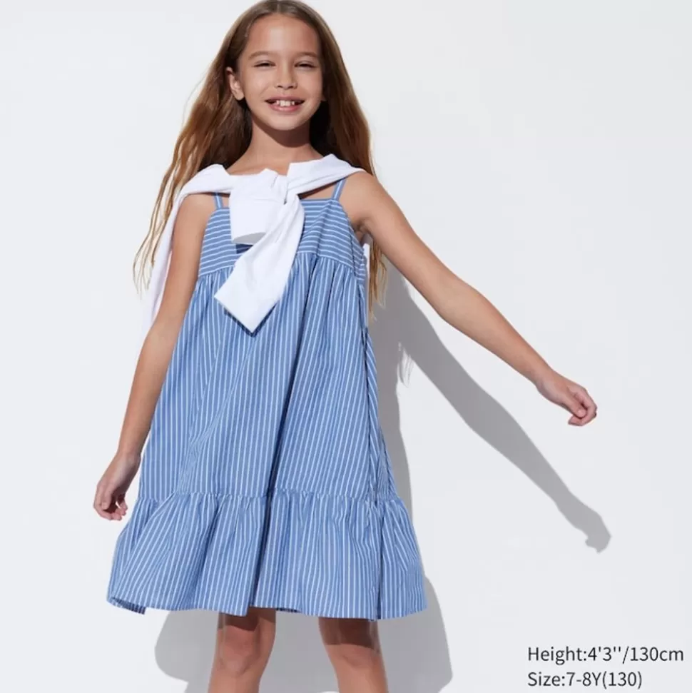 UNIQLO Kleider & Jumpsuits*Madchen Gestreiftes Tragerkleid