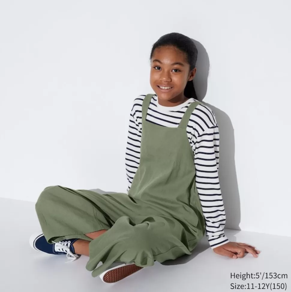 UNIQLO Kleider & Jumpsuits*Madchen Leinenmix Jumpsuit