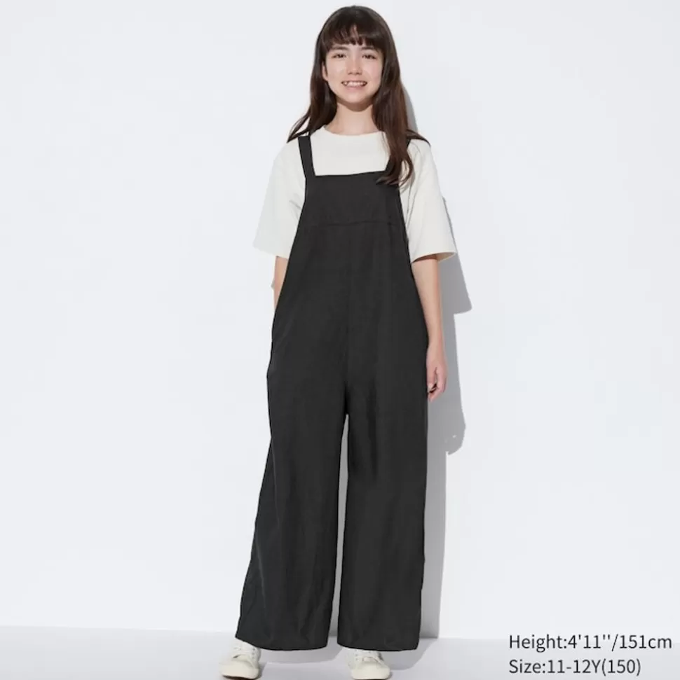 UNIQLO Kleider & Jumpsuits*Madchen Leinenmix Jumpsuit