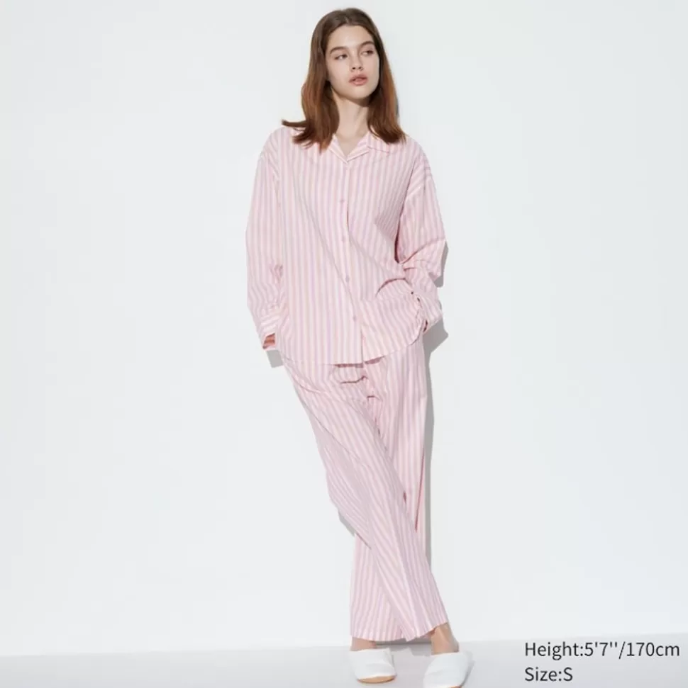 UNIQLO Loungewear & Pyjamas*Sanfter Stretch Langarm Pyjama