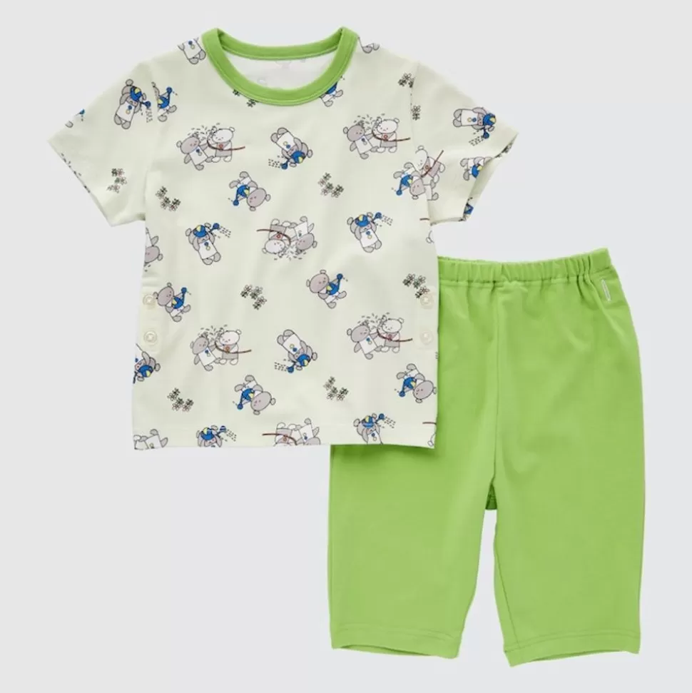UNIQLO Pyjamas*The Picture Book Collection Ut Bedruckter Dry Kurzarm Pyjama Grun